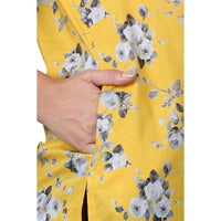 in. fuse by Shoppers Stop Mandarin Neck Printed Cotton Women Straight Fit Kurta