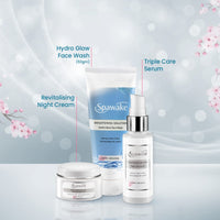 Spawake Skin Care Kit Brightening (Face Wash + Face Serum + Night Cream) 150g