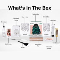 Streax Hair Colour Highlight Kit | Forest Green - Pack of 1 | Enriched With Walnut & Argan Oil | Rich, Vibrant, Easy to Use, DIY Application for Women