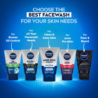 NIVEA MEN Dark Spot Reduction Face Wash 100 g | With Ginko and Ginseng Extracts for Clean, Healthy & Clear Skin in Summer | 10 X Vitamin C Effect for Radiant Skin |For Dark Spot Reduction