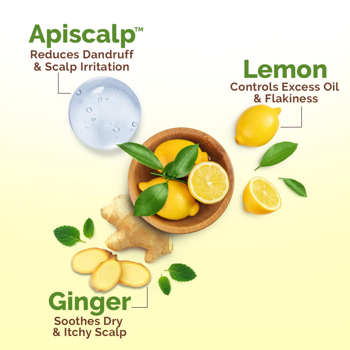 Mamaearth Lemon Anti-Dandruff Hair Oil for Flaky Scalp 100ml|Scalp Irritation Relief|Nourishes Scalp & Hair|Contains Lemon, Ginger, Apiscalp (Clinically Proven), Svetakutaja Oil, Neem, Salicylic Acid