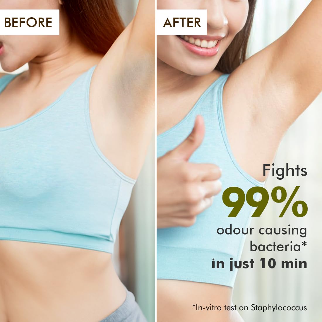 mCaffeine 5% AHA Underarm Roll On with Green Tea, 5% Lactic Acid & Mandelic Acid| 48H Odour Control | Prevents Darkness & Pigmentation, Kills Bacteria, Alcohol & Aluminum Free for Men and Women - 50ml