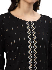 Yash Gallery Women's  Rayon Geometric Printed Anarkali Kurta for Women