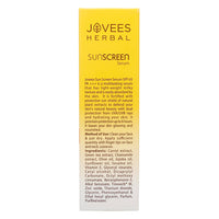 Jovees Sunscreen Face Serum SPF 65 PA+++ Broad spectrum Sun protection with Green tea, Carrot and Sunflower extract | Lightweight & Oil Free | For Oily & Acne Prone Skin 30ml