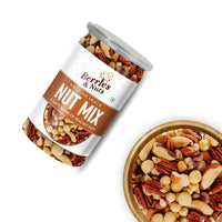 Berries And Nuts International Nuts Mix | Pecan, Brazil, Hazel, Macadamia, Almonds, Pista, Walnuts | 400 Grams | 2 Bottles Of 200 Grams, Dry Fruit