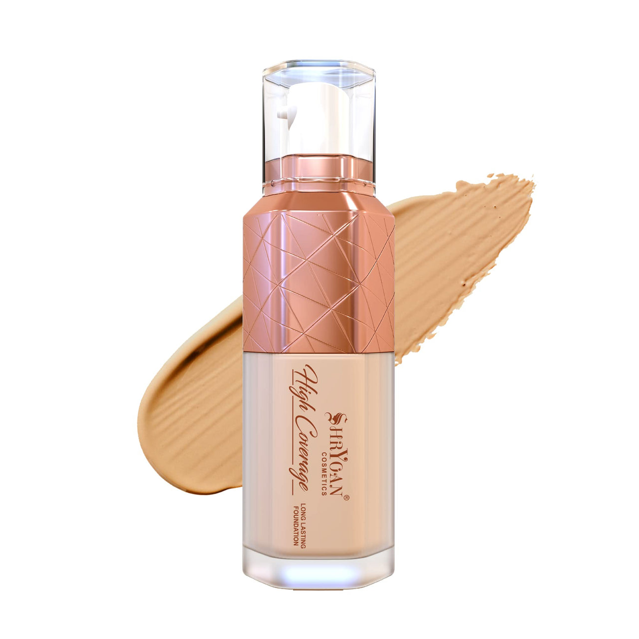 Shryoan High Coverage Foundation| Matte & Natural Finish Liquid Foundation and Long Lasting with Easy Blendable, Suitable for All Skin Types (50gm) (Shade 06)