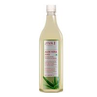 Jiva Aloe Vera Juice 1 Litre | Cold Pressed Juice Boosts Immunity, Improves Digestion, Detoxifies The Body | Promotes Healthy Skin & Hair | No Artificial Flavour & Suger (Pack of 1)