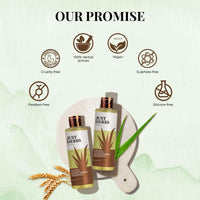 Just Herbs Ayurvedic Silky Strength Anti Dandruff & Hairfall Shampoo For Men & Women - Suitable For Dry Hair Scalp, Sulphate & Paraben Free 200 Ml