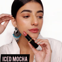Iba Pure Lips Moisture Rich Lipstick for Women-A42 Iced Mocha, 4g | High Glossy, Creamy Finish & Smooth Texture| Hydrated Lips | Enriched with Vitamin E, Coconut Oil & Shea Butter | Intense Colour & Highly Pigmented | Lip Makeup