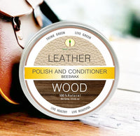 Green Junction Beeswax Wood & Leather Polish & Conditioner, 60 Gms