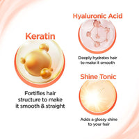 Bblunt Advanced Smoothening Duo | Smoother Hair for Upto 72 Hours* | Gently Cleanses | Makes Hair Frizz-Free & Straighter | Deeply Nourishes | Adds Spectacular Shine | For Men & Women | 300 ml + 250 g