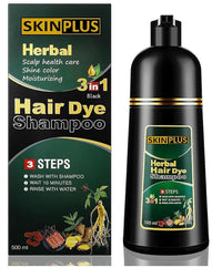 URBANMAC Herbal Hair Dye Shampoo, 3-in-1 Scalp Health Care, Shine Care & Moisturizing, Long-lasting Color and Perfect Coverage - 500ml