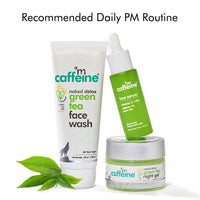 mCaffeine Night Cream Gel for Reducing Fine Lines & Wrinkles | For Women & Men with Green Tea, Vitamin C & Hyaluronic Acid | All Skin Types | Gel Based - 50ml