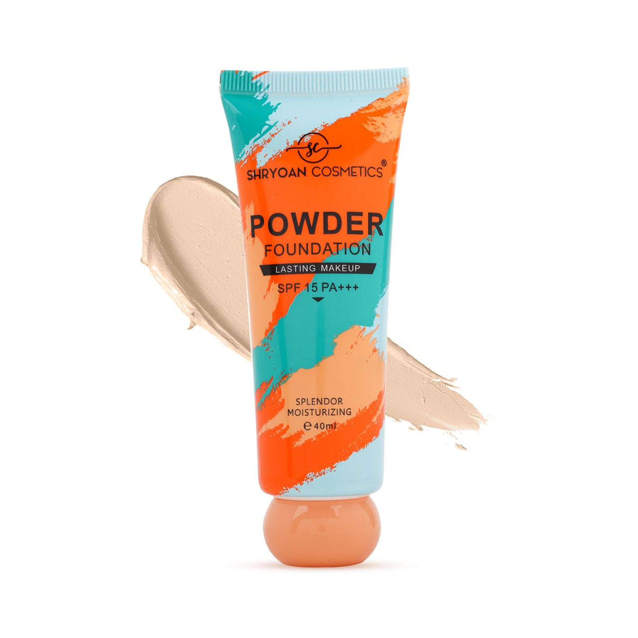 Shryoan Powder Foundation SPF 15PA+++ 40ml | Creamy Full Coverage for Combination Skin| Smoothing Finish | Alcohol-Free | Long Lasting Makeup | Natural Matte Finish | 16H Oil Control | Pack of 1 | 40 ML | Shade 02