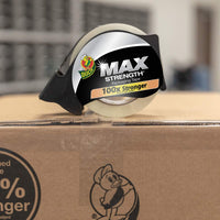 Duck Max Strength Clear Packaging Tape, 4 Rolls, 218.4 Yards, Maximum Strength Heavy Duty Packing Tape for Shipping & Moving, Strong Packing Tape Refills for Boxes, 1.88 In. x 54.6 Yd. (241511) 1.88