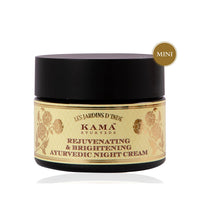 Kama Ayurveda Rejuvenating and Brightening Ayurvedic Night Cream, 25gm & Kama Ayurveda Kumkumadi Brightening Ayurvedic Face Scrub, 50g