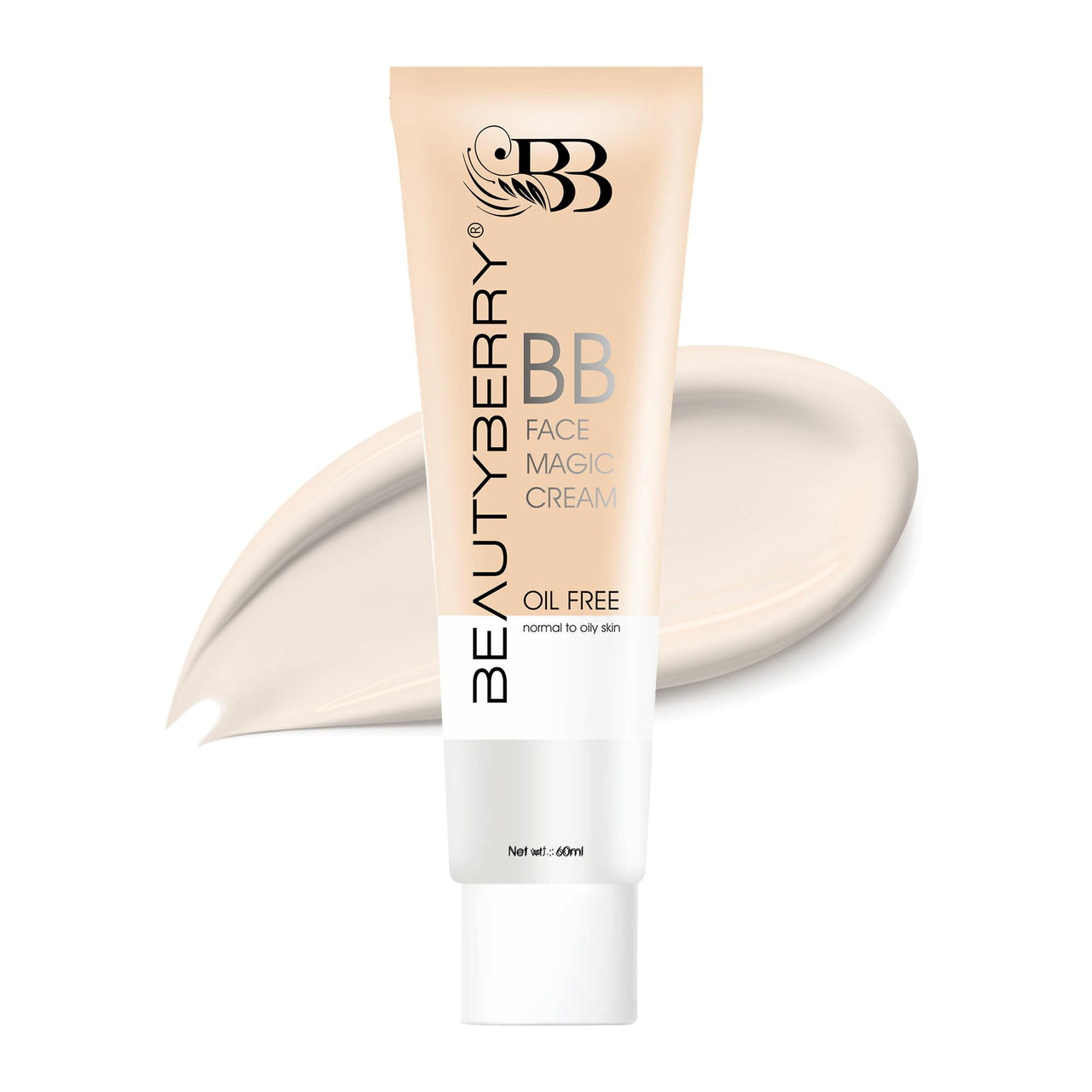Beauty Berry BB Face Magic Cream Foundation – 60ml | Long Lasting, Matte Finish, Easily Blendable with Natural Coverage | Oil Free & Lightweight BB Cream for Women (Ivory)