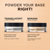 Pilgrim Translucent Setting Loose Powder Sets Makeup All Day Long Instant Oil Control Non-cakey & Flawless Finish 8g (Banana, 8gm)