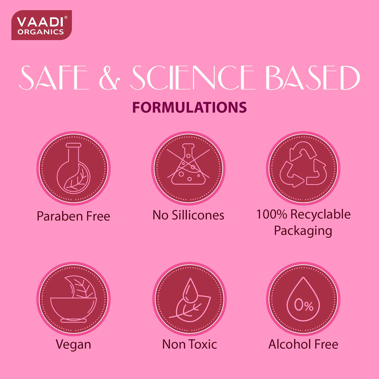 Vaadi Herbals Insta Glow Pink Rose Face wash with Aloe vera extract
