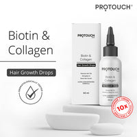 PROTOUCH Advanced Biotin&Collagen Hair Growth Serum With Redensyl,Anagain,Procapil,And Onion Extract For Men&Women - Promotes Hair Growth,Controls Hair Fall - All Hair Types (Pack Of 2)