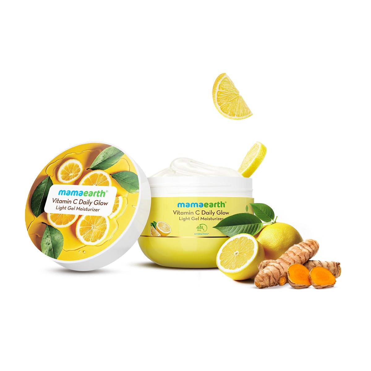 Mamaearth Vitamin C Daily Glow Light Gel Moisturizer with Vit C & Turmeric for Skin Brightening 200g |Long-lasting, Nonsticky Hydration | Oilfree, Lightweight &Quick-absorbing |Free from HarmfulChemicals