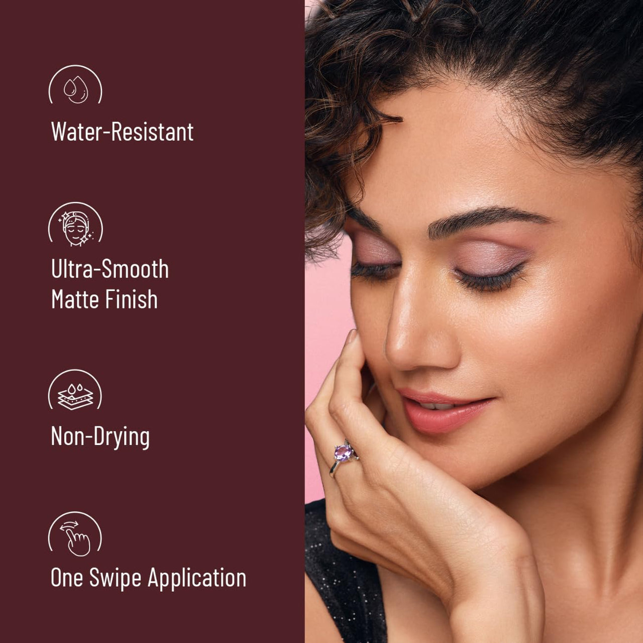 Swiss Beauty Pure Matte Creamy Lipstick | Non-drying, Highly pigmented Lipstick | Shade- Velvet Maroon, 3.8gm|