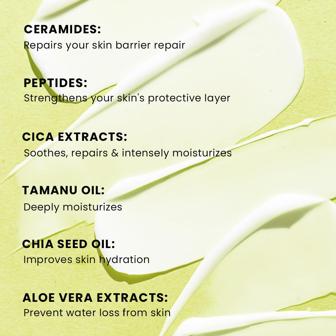 Hyphen Barrier Care Face Cream for Normal & Dry Skin | Peptides & Ceramides Face Moisturizer That Strengthens Skin Barrier & Heals Dry Skin| Deep Moisturizing Face Cream for Men & Women | 50Ml