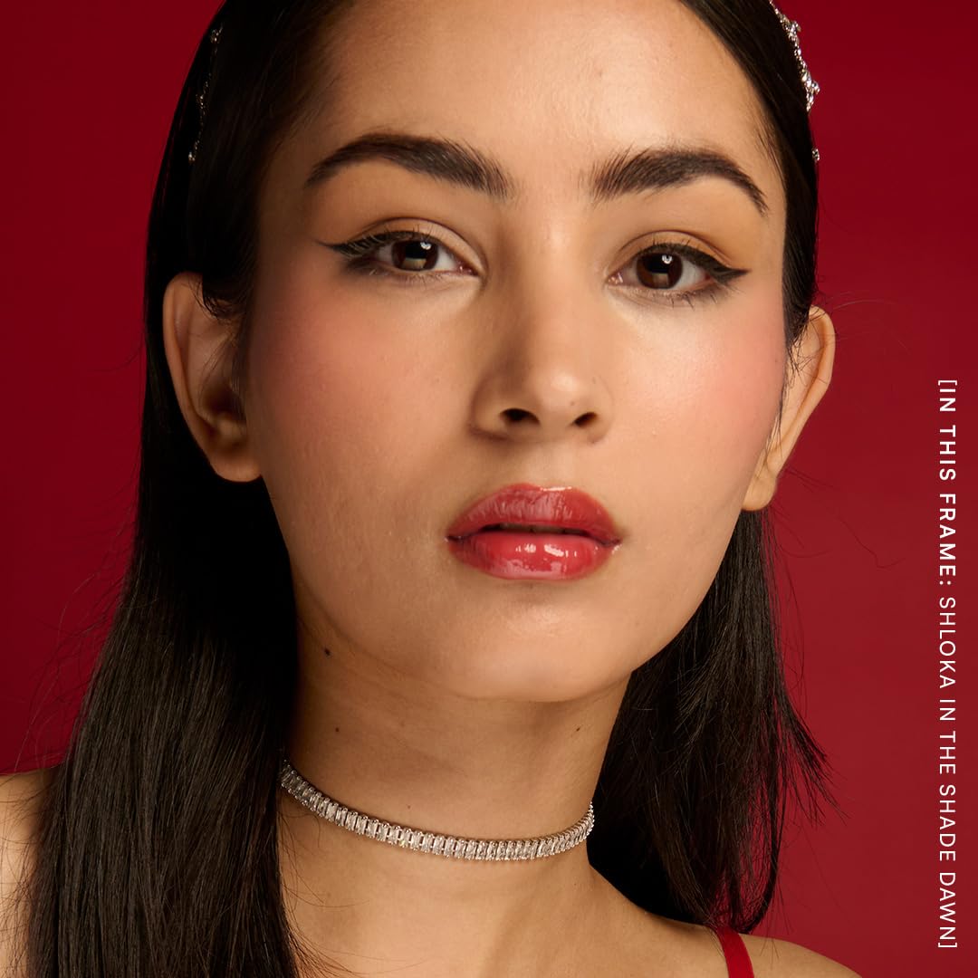 Gush Beauty Tinted Lip Oil – Hydrating Lip Tint with Skincare Benefits | Infused with Vitamin E & Jojoba Oil | Glossy, Non-Sticky | 5ml | Dawn