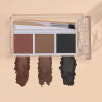 PAC Eyebrow Definer Palette (3 colors) | Angled Brush to Fill, Sculpt & Define Natural Looking Brows | | 3G