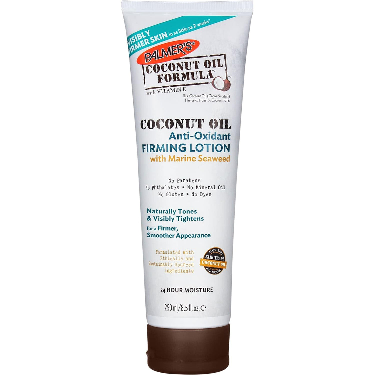 Palmer's Coconut Oil Firming Lotion, Anti-Oxidant, Free of Dyes, Parabens, Phthalates, Mineral Oil & Gluten - 250ml