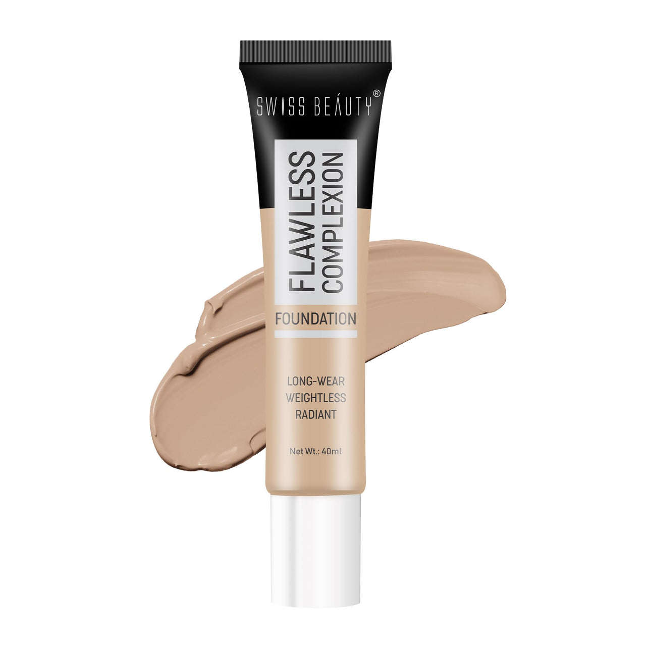 Swiss Beauty Pearl Illuminator Light Coverage Natural Foundation Cream For All Skin Types, Face Makeup, Shade- 03 Beige Natural, 35g