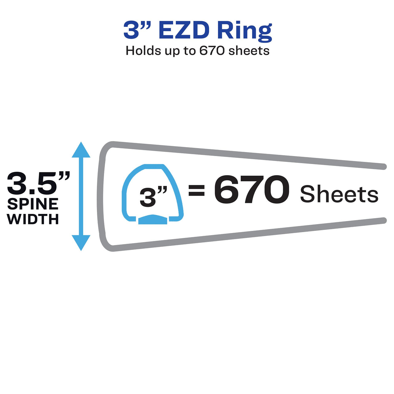 Avery Heavy-Duty Industrial SDS Binder, 3" One-Touch Rings, Yellow/Red Border (18952)
