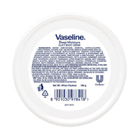 Vaseline Deep Moisture Silky Body Creme, 180 g. With Cera-Boost Technology for Silky Smooth Skin
