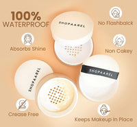 SHOPAAREL Flawless Fixing Powder Controls Shine, Mineral Based Formula (White (01))