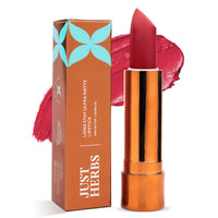 Just Herbs Ultra Matte Bullet Lipstick Nourishing Non Drying and Long Stay Lipsticks for Women 4 g (Bare Romance)