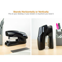 Bostitch Office Heavy Duty Stapler, 40 Sheet Capacity, No Jam, Half Strip, Fits into the Palm of Your Hand, For Classroom, Office or Desk, Black