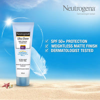 Neutrogena Ultra Sheer Dry Touch Sunblock Spf 50+ Sunscreen For Women And Men, 30Ml And Neutrogena Hydro Boost Capsule In Serum, Transparent, 30 Ml