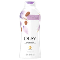 Olay Hydrating Clean Almond Milk Body Wash, White, 650 ml