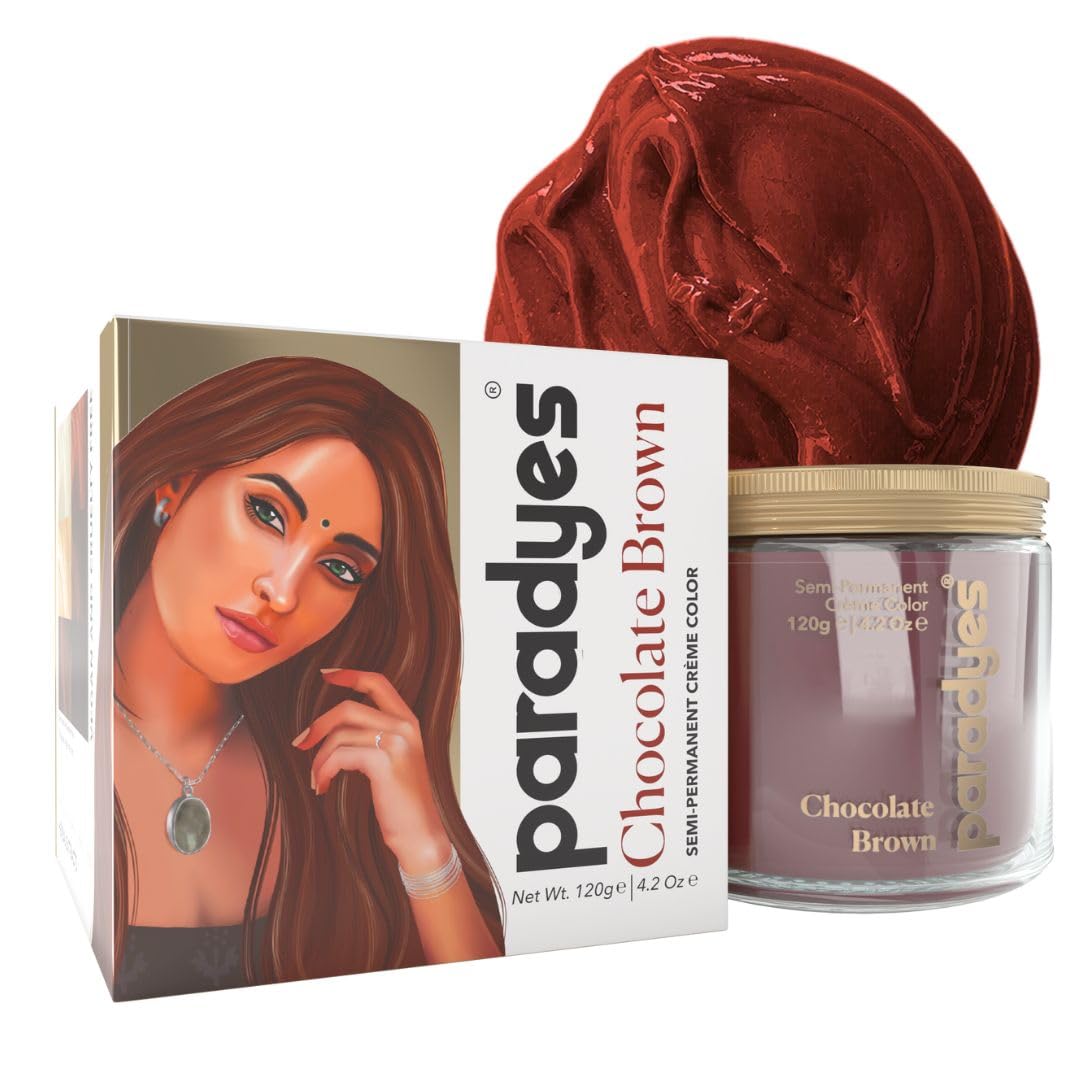 paradyes Top-Up Semi-Permanent Chocolate Brown Diy Conditioner Based Hair Colour, 120 Gm,All,Unscented,1 Count