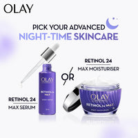 Olay Retinol24 Max Night Cream l Visibly Reduces Fine Lines in 7 Nights | Max Repair, Max Hydration l No Redness or Irritation | Fragrance Free l Normal, Oily, Dry and Combination Skin l 50g