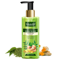 Vaadi Herbals Anti Bacterial Neem Oil and Ginger Hand Wash - 250 ml (Pack of 2)