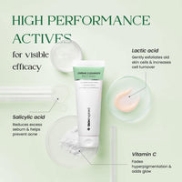 SkinInspired Crème Cleanser For Oily Skin Facewash | Complete Cleansing | Skin Brightening | Moisturising | For Normal, Combination, Oily & Acne-Prone Skin | Salicylic Acid + Lactic Acid + Vitamin C | 70 ml