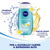 NIVEA Travel Small Pack Combo - (Body Milk 120ml & Frangipani & Oil Body Wash125 ml)