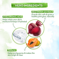 Mamaearth Beetroot Hydraful Essence Serum - 50 ml For Hydrated Pink Glow with Beetroot & 1% Hyaluronic Acid Complex Face Serum | Upto 92% Instant Hydration | For Daily Smooth