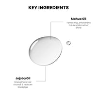 ThriveCo Frizz Tamer Smoothing Hair Oil Serum | For Smooth & Frizz-Free Hair | Gives Shine Up To 12 Hours | Hydrates Frizzy, Dry & Dull Hair | With Jojoba Oil, Mahua Oil | For Men & Women | 30ml