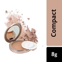 Lakmé 9 To 5 Flawless Matte Complexion Compact, Almond, 8G And 9 To 5 Flawless Matte Complexion Compact for All Skin Type, Apricot, 8G, Brown