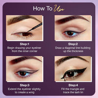 Hilary Rhoda Hi-Tech Eyeliner | Water-Proof & Smudge-Proof | Precision Tip for Women | Long-Lasting Formula | Intense Matte Finish | Quick-Drying Liquid | 5.5 ml