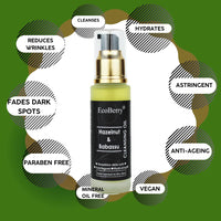 EcoBerry Hazelnut & Babassu Cleansing Oil For Dry Skin, Astringent, Increases Collagen production, Protects Against UV, Non-greasy, Natural & Handmade, Mineral Oil Free, Preservative Free, Vegan