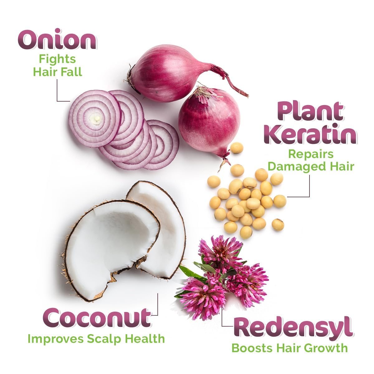 Mamaearth Anti Hair Fall Spa Range Hair Care Set: Onion Shampoo 250 ml + Onion Conditioner 250 ml + Onion Hair Oil 150 ml