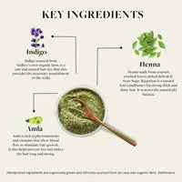 Sadhev Ayurvedic Heena Powder 100% Organic Plant-Based Natural Henna Powder For Hair - 100g (Pack of 1) - Single Process